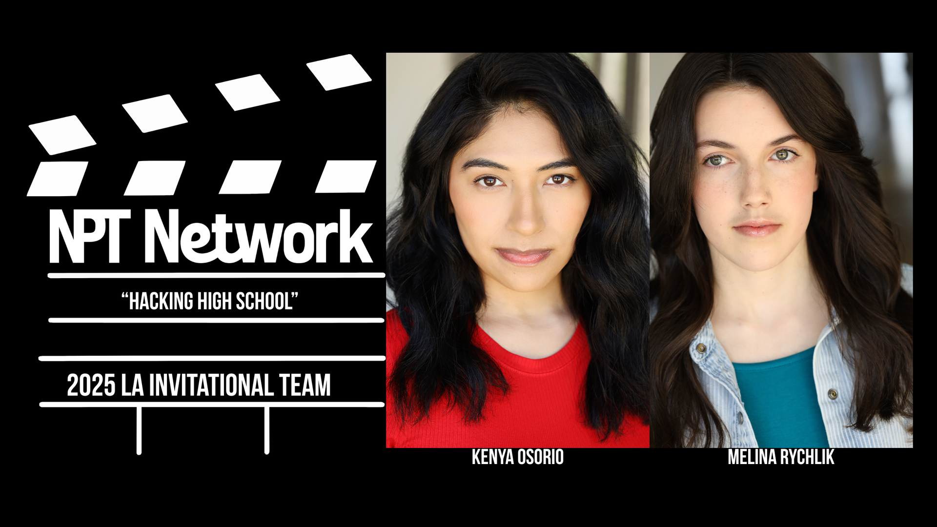 Actress headshots next to