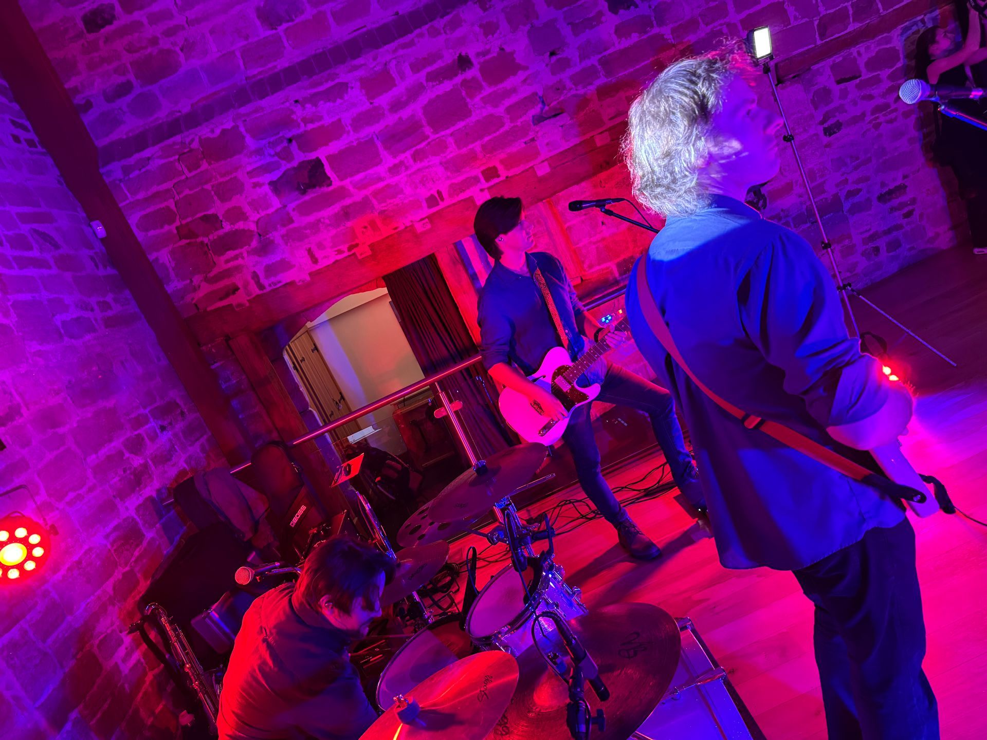 Hendall Manor Barns wedding venue in Uckfield East Sussex with The Rockpins Live Wedding Band