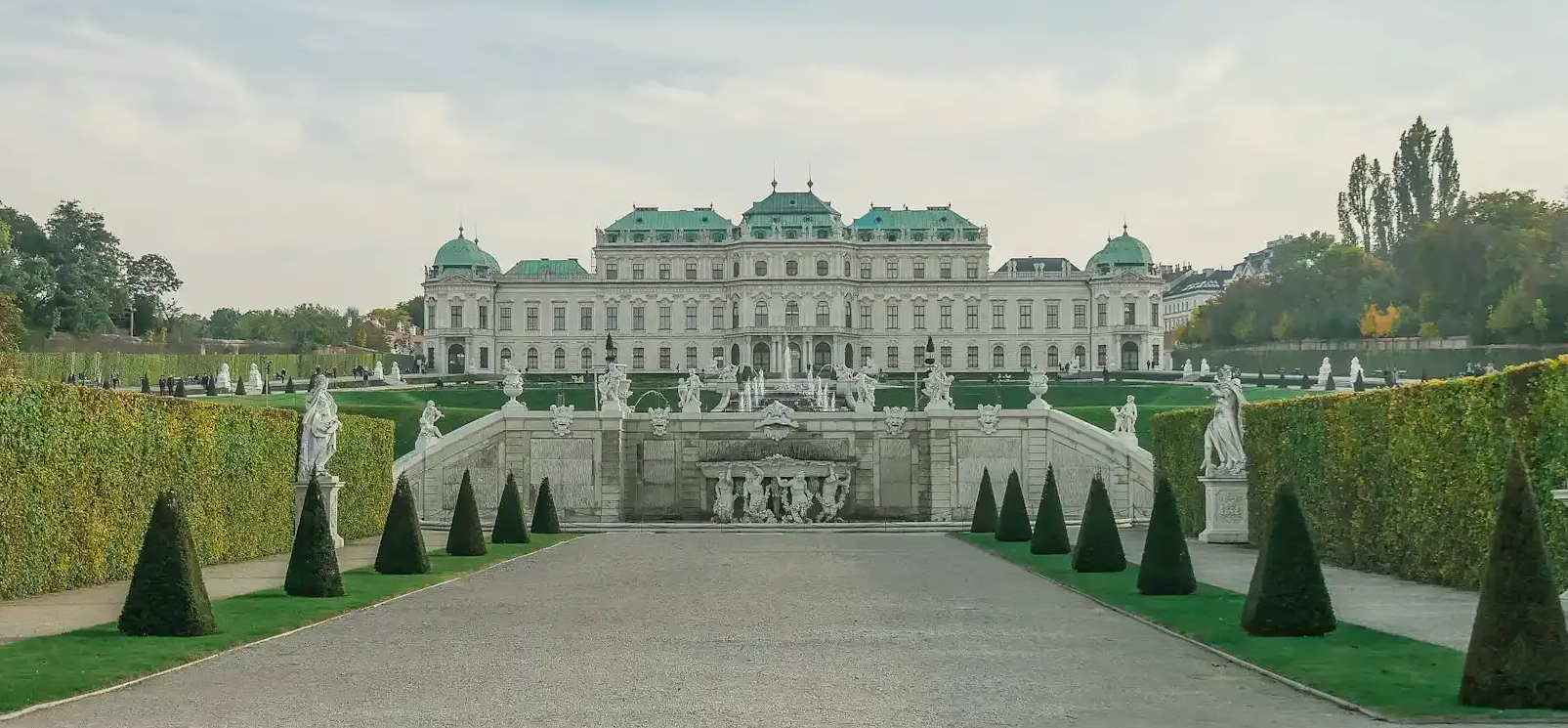 Upper Belvedere Palace Vienna with Baroque gardens