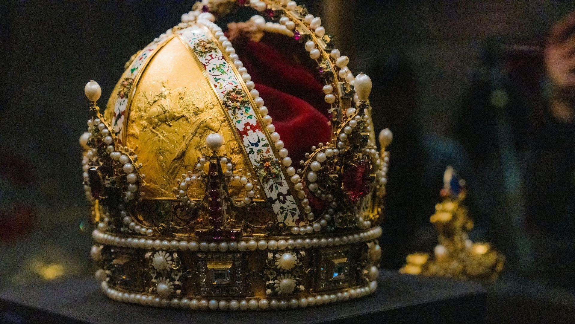 The Austrian Imperial Crown at the Imperial Treasury in Hofburg Palace
