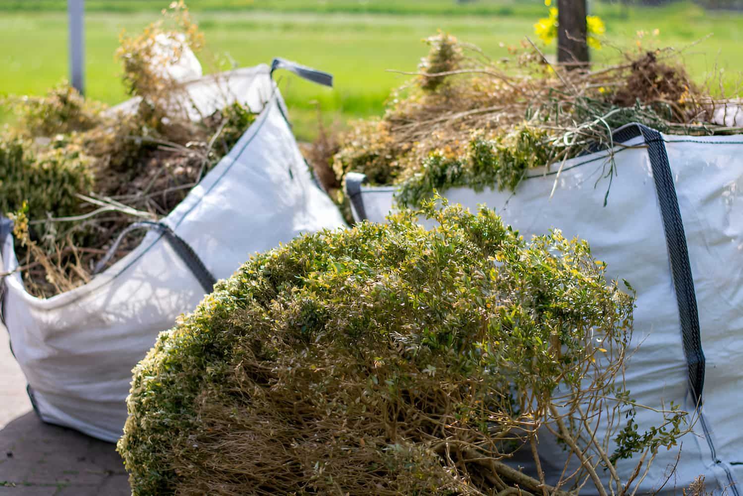 A Bunch Of Bags Filled With Branches And Leaves — Fat Boy Skips Townsville In Nome, QLD