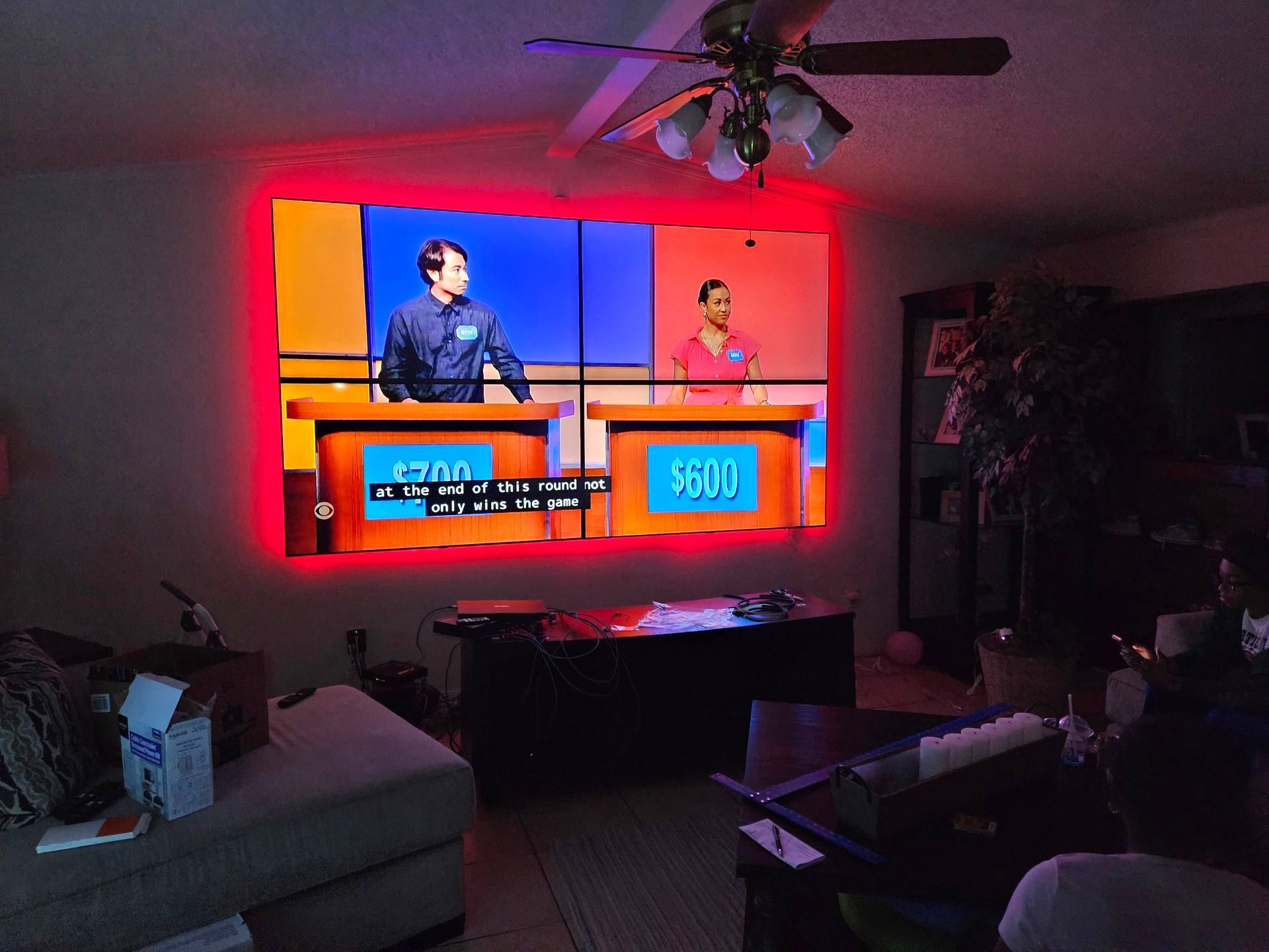 2x2 Video Wall install in a residence