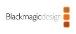 A logo for blackmagicdesign is shown on a white background.