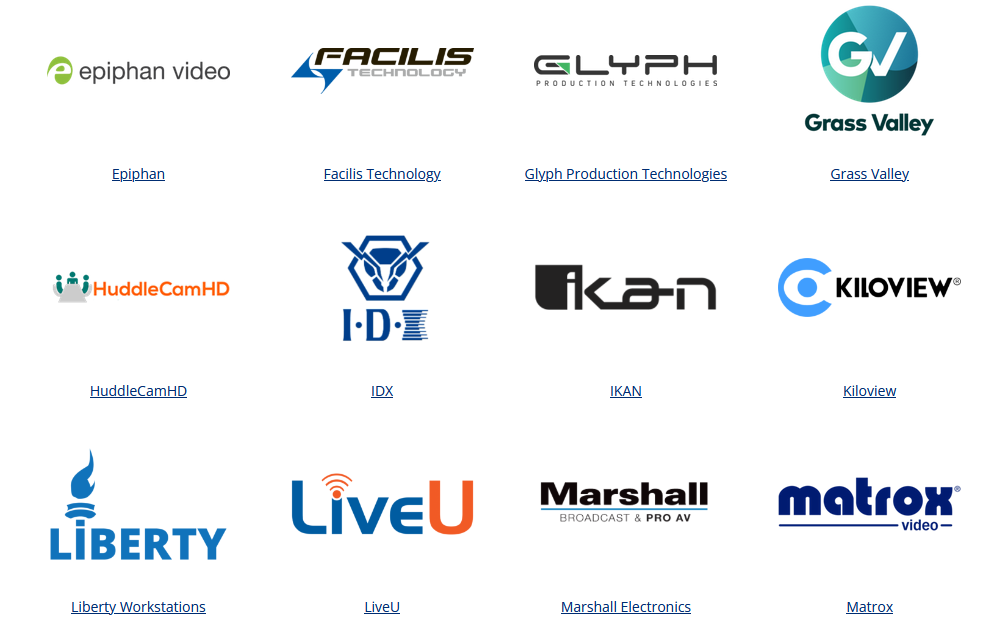 A bunch of logos on a white background including jvc