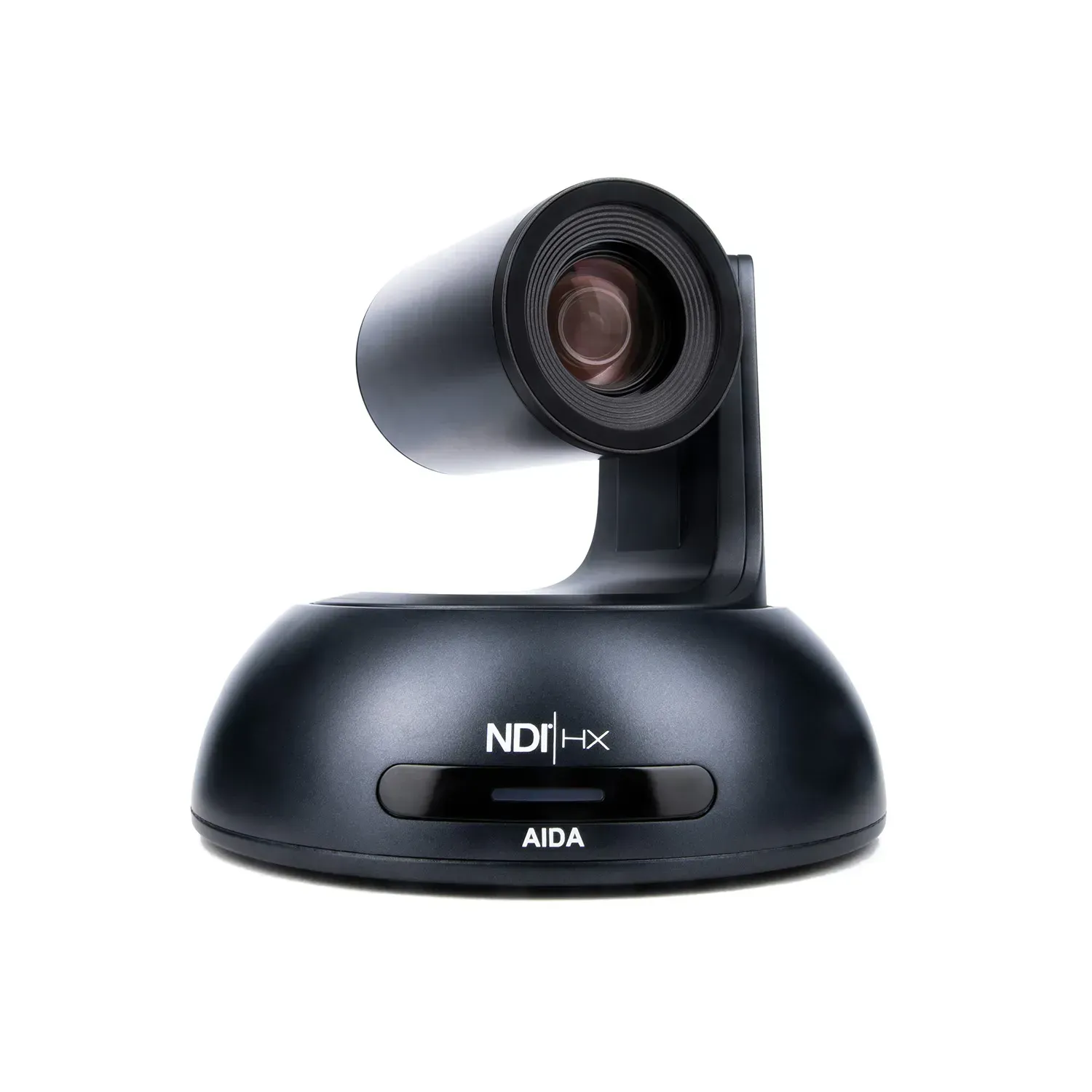 A black camera with the word aida on it