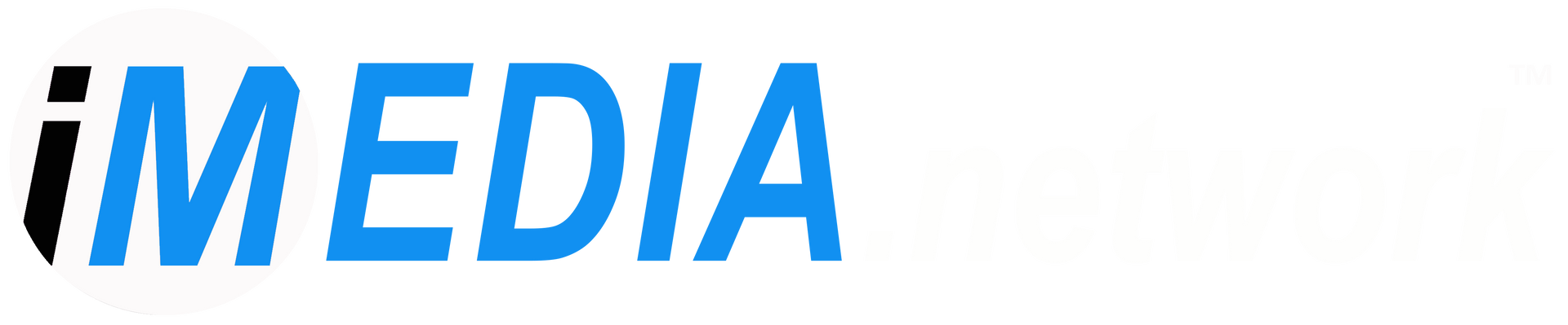The word media is written in blue on a white background
