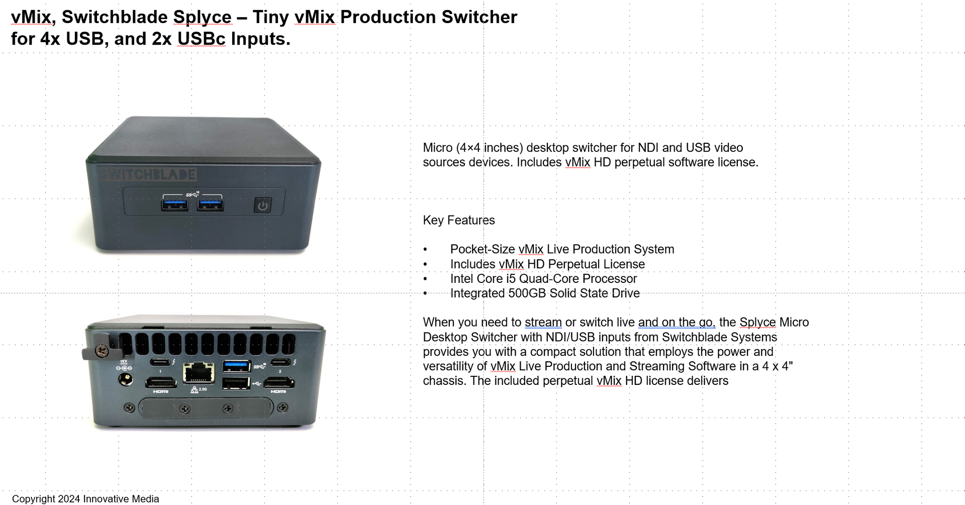 A small black box with a lot of ports on it