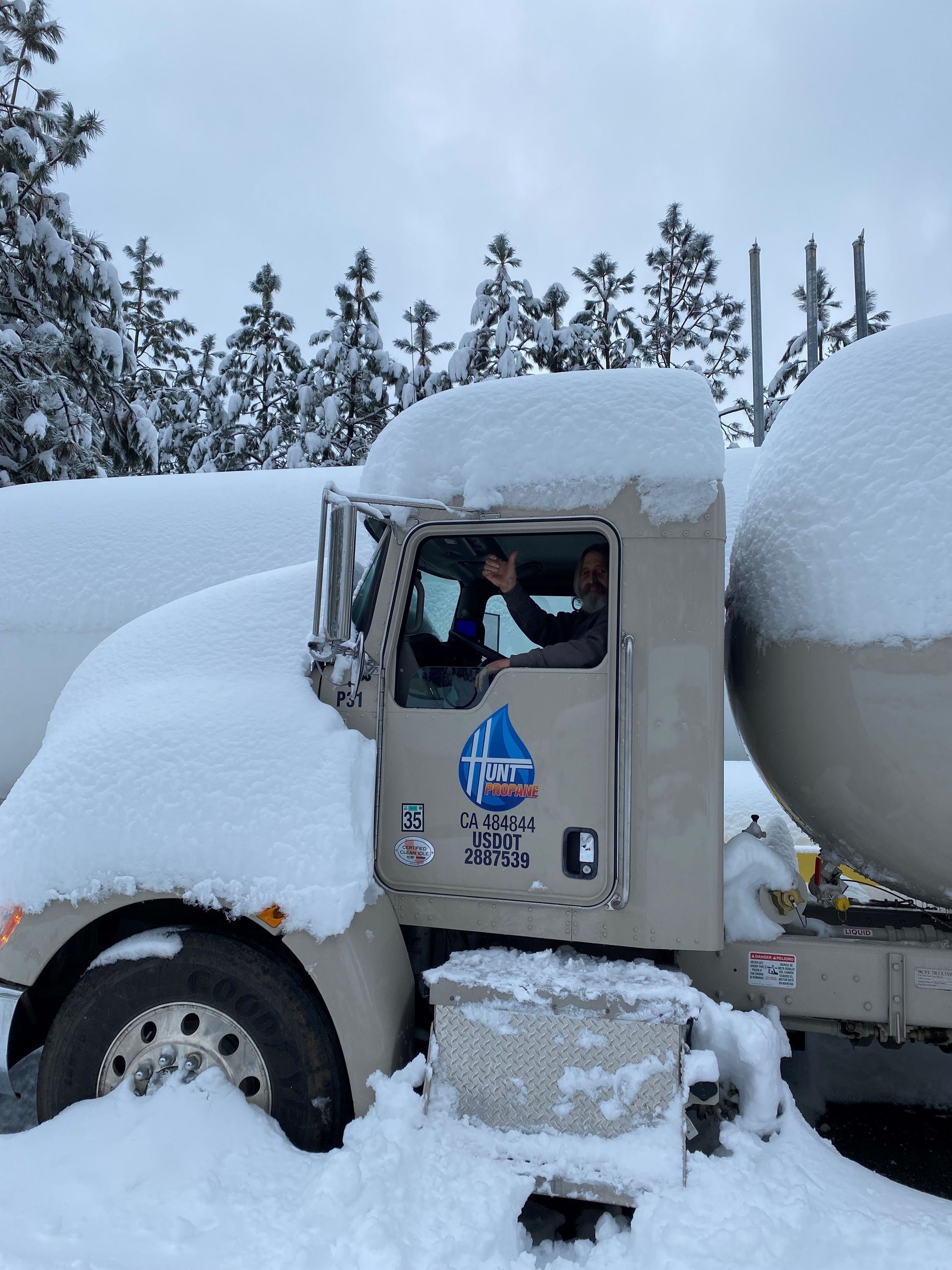 People in Front of Truck — Grass Valley, CA — Ace Propane