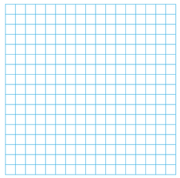 Grid paper with blue lines.