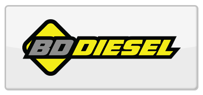 A bd diesel logo on a white background