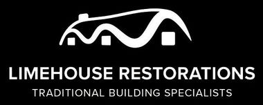 The logo for limehouse restorations is white on a black background.