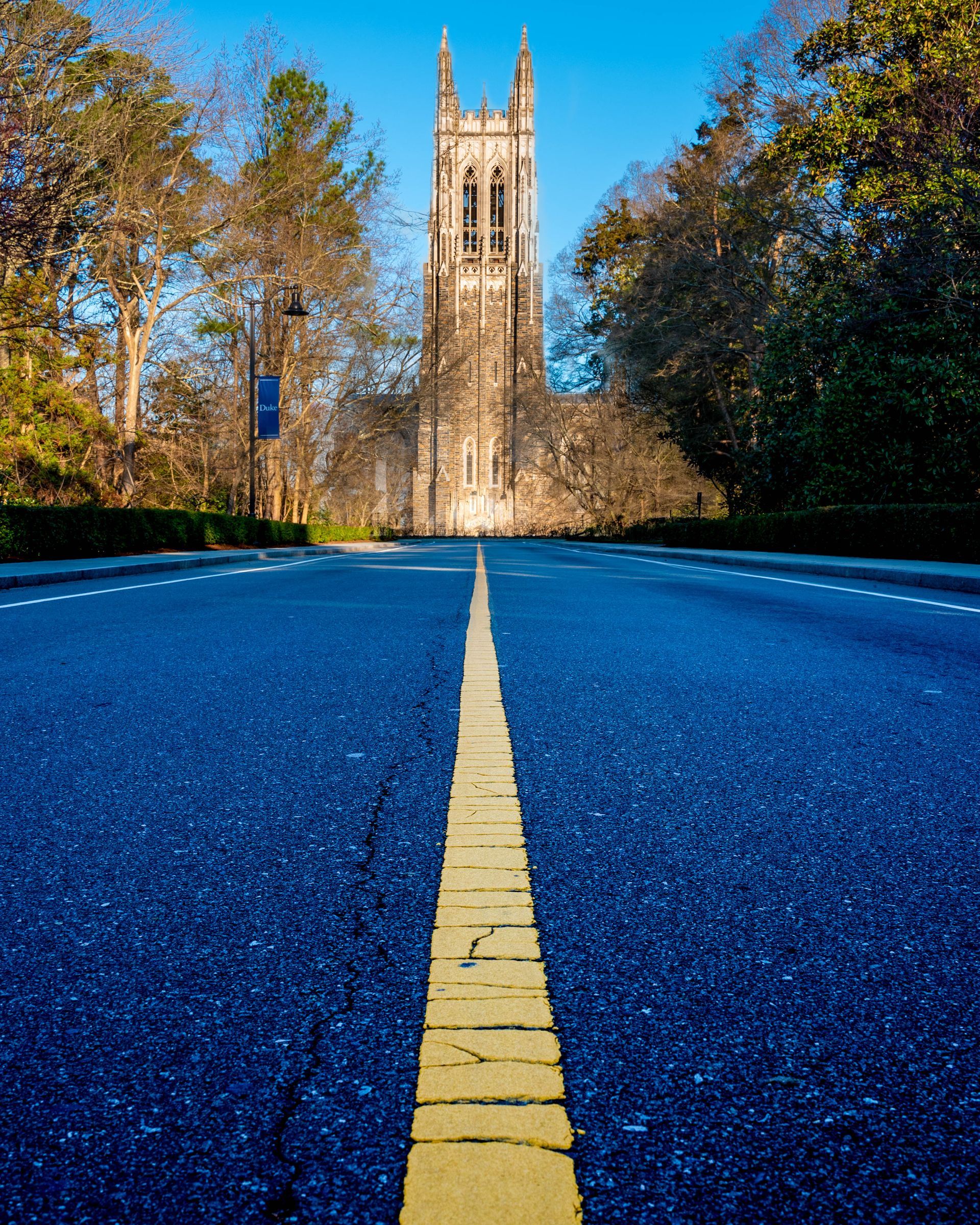 The long road leading to Duke Chapel.  Brad Burgess Photography, Talking Excitingly