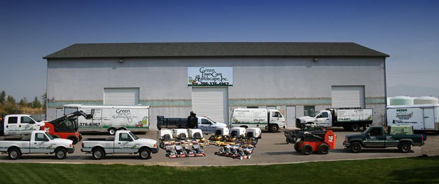 Green lawn care and landscape
