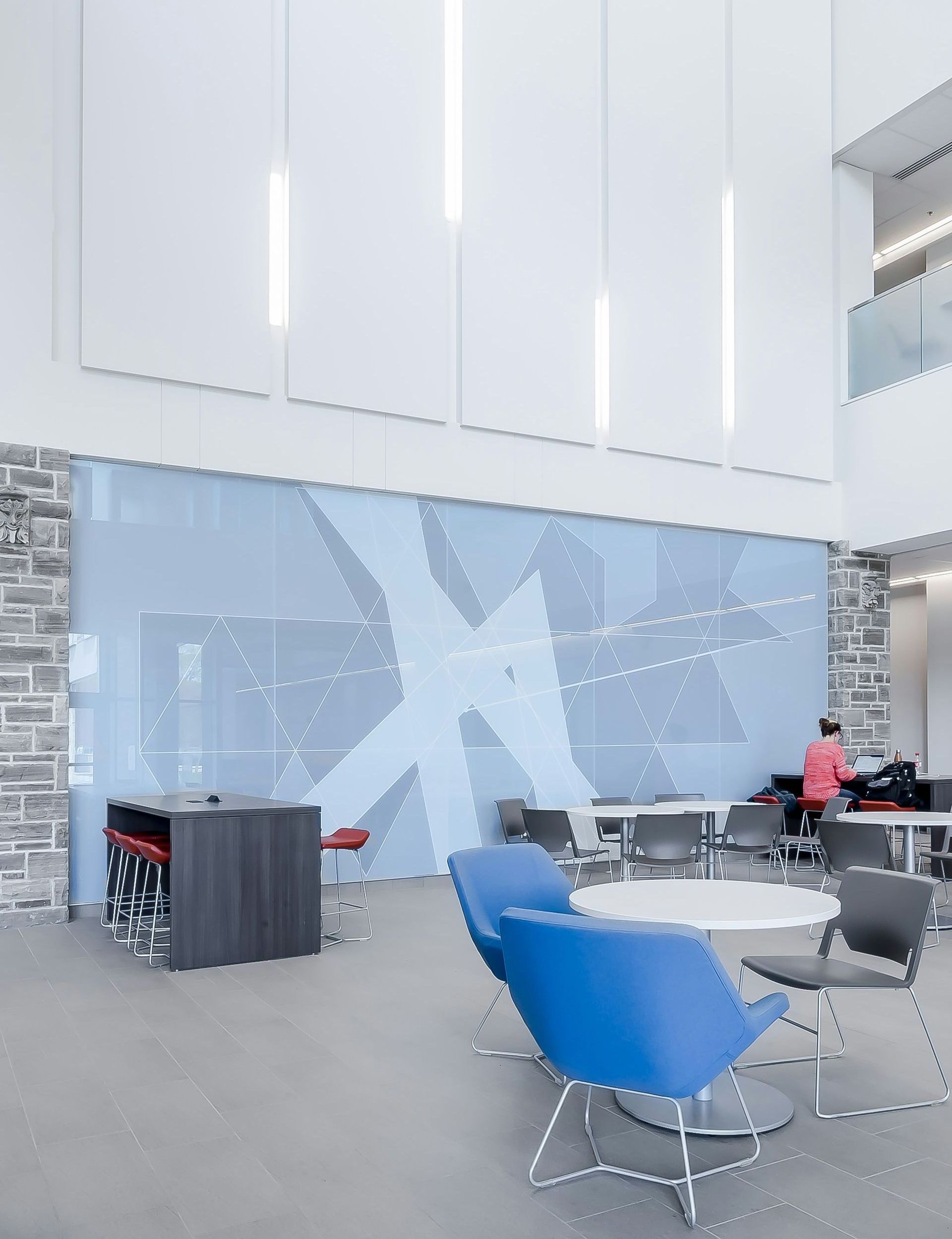 desks in an office
