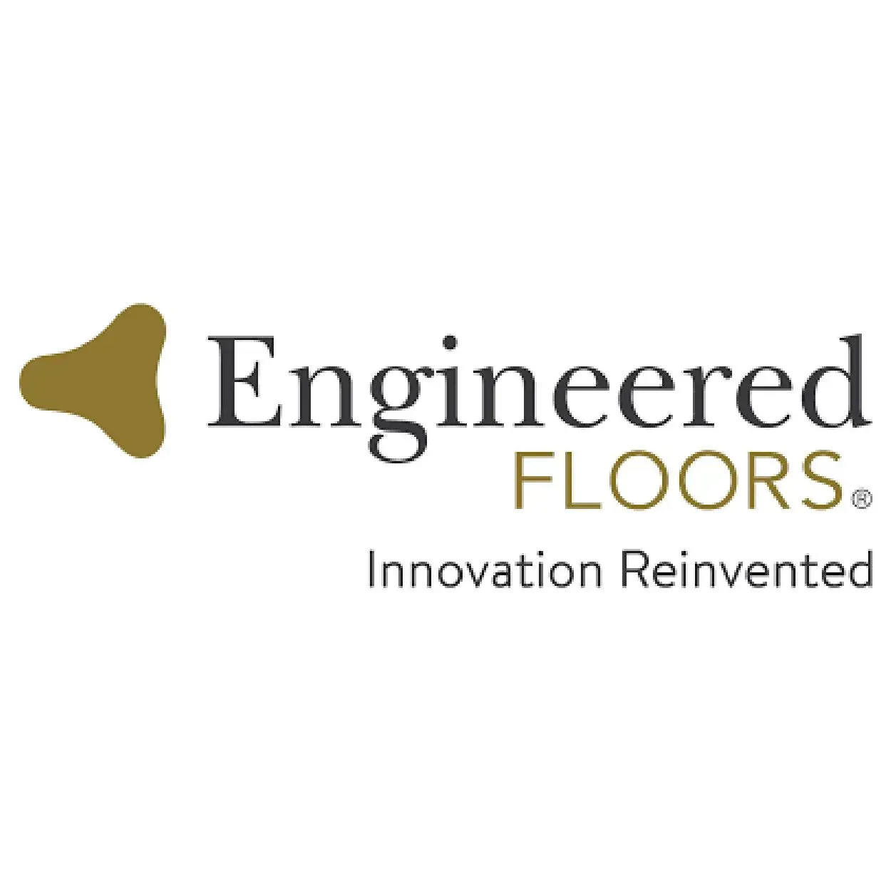 Engineered Floors logo with gold icon and “Innovation Reinvented” tagline