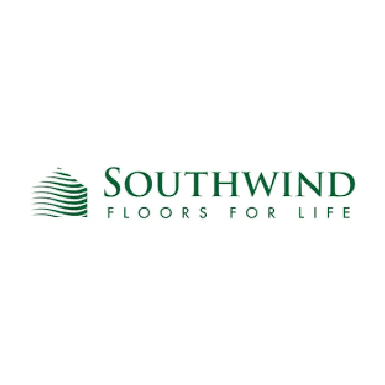 Southwind Floors for Life logo in green with stylized wave icon