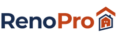 Orange and yellow Royal Homes logo: stylized house silhouette with text, 