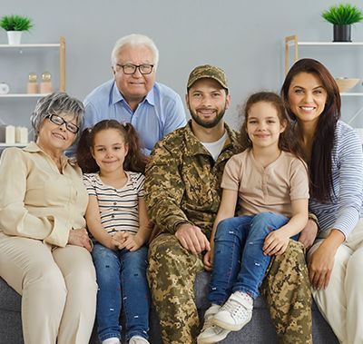 Group of diverse seniors smiling and posing together.