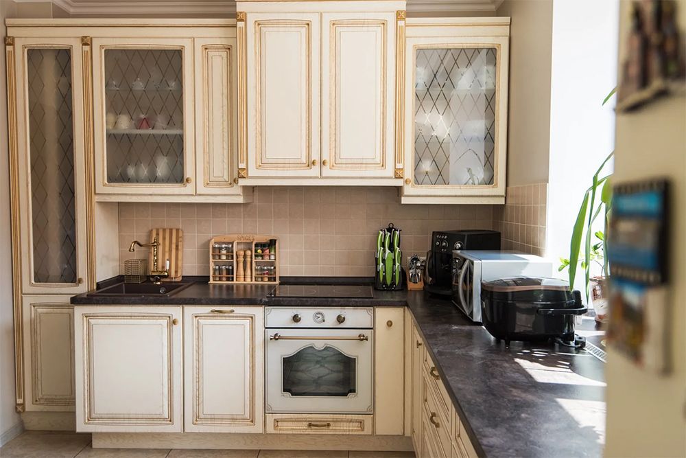 Kitchen With White Cabinets