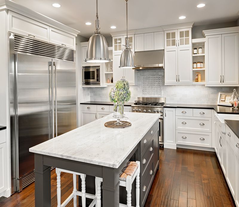 Kitchen With Large Refrigerators
