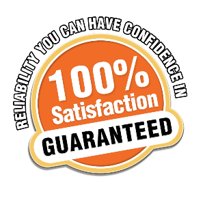 Customer Guarantee stamp of approval for all our exterior cleaning and painting services