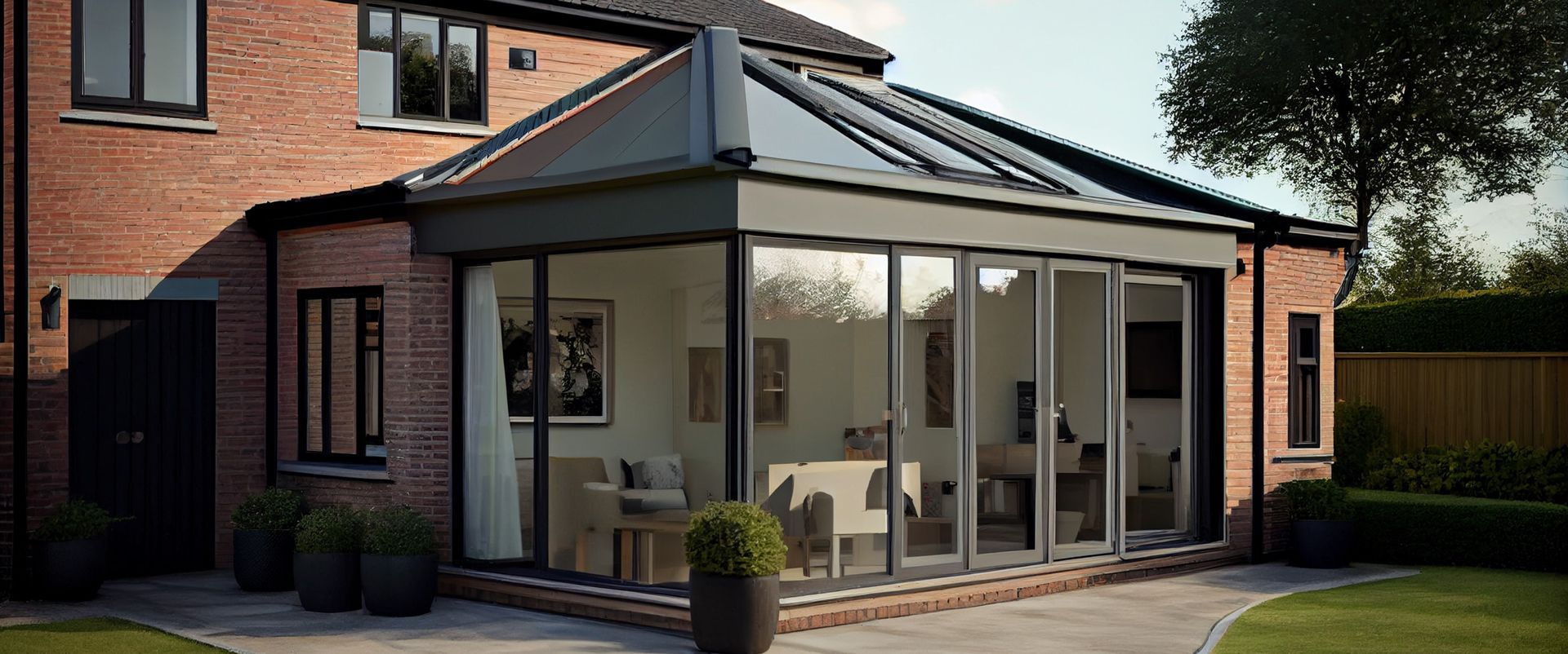 Conservatory cleaning: Professional services to remove dirt, algae, and stains, restoring the clarity of glass panels and enhancing the overall appearance of the conservatory.
