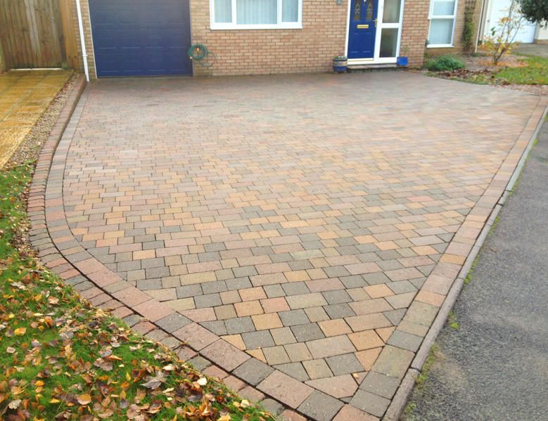 Modern block paved driveway cleaned and repaired by Hedon Exterior Cleaning in Hull