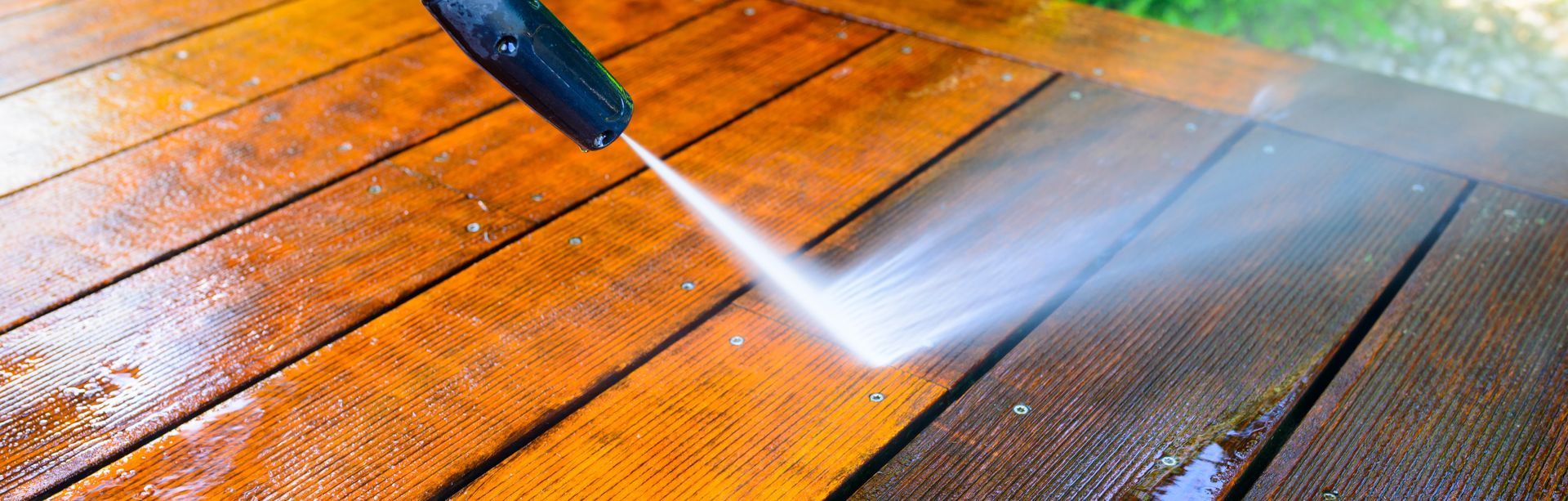 Decking cleaning: Thorough cleaning services to remove dirt, mold, and stains from wooden decks, restoring their original beauty and ensuring a clean outdoor space