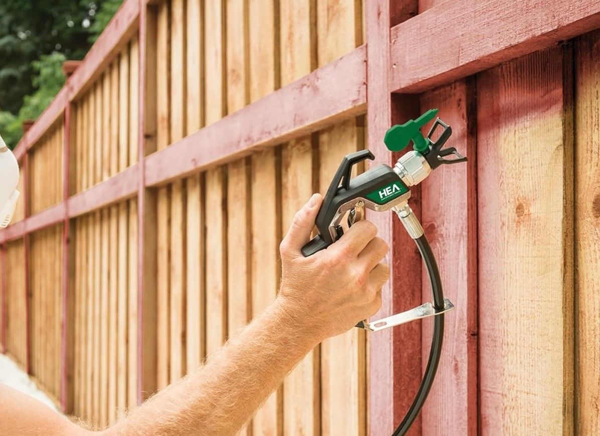 Fence painting: Skilled application of paint to rejuvenate and protect fences, enhancing their appearance and adding a fresh layer of color to outdoor spaces