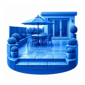 Professional patio cleaning service for medium to large patios.