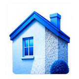 3D illustration of a rendered house exterior representing professional render cleaning
