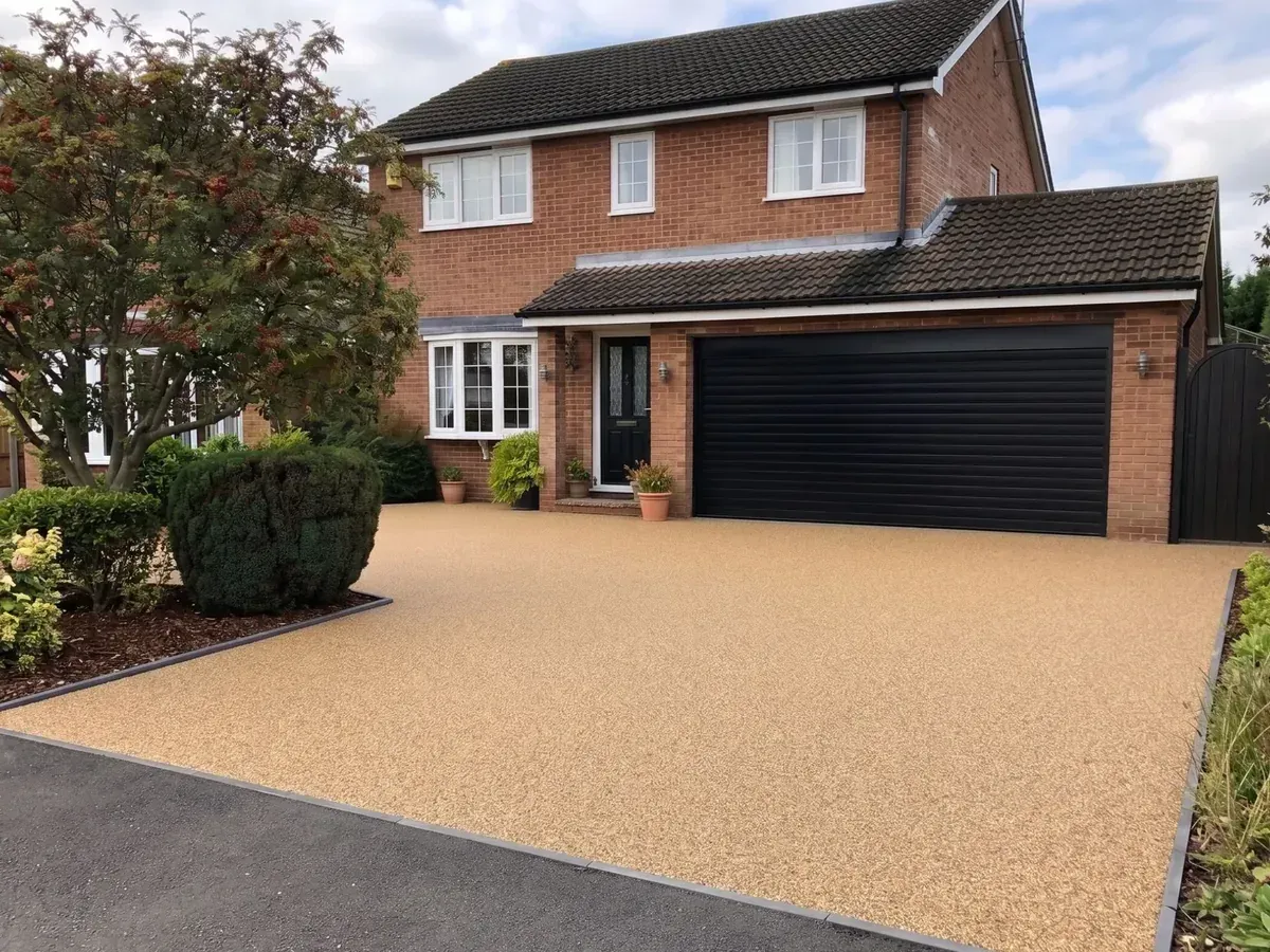 Resin driveway cleaning service carried out on a property in Beverley, Hull