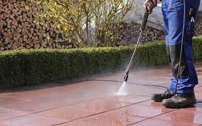 Pressure washing: High-pressure cleaning to remove dirt, grime, and stains from surfaces like driveways, sidewalks, and walls.