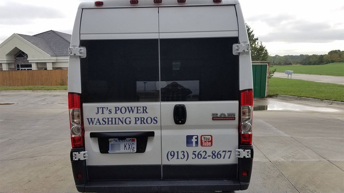 White work van with 