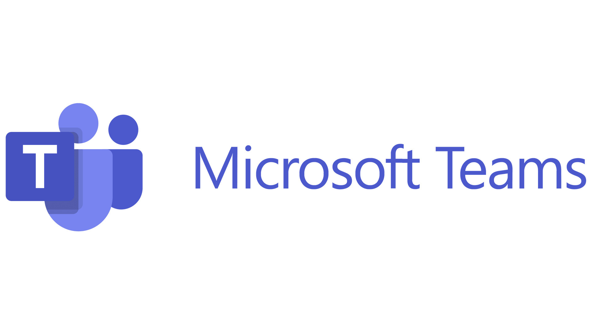 The logo for microsoft teams is shown on a white background.
