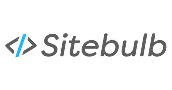 The sitebulb logo is on a white background.