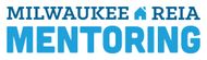 A blue logo for Milwaukee REIA Mentoring