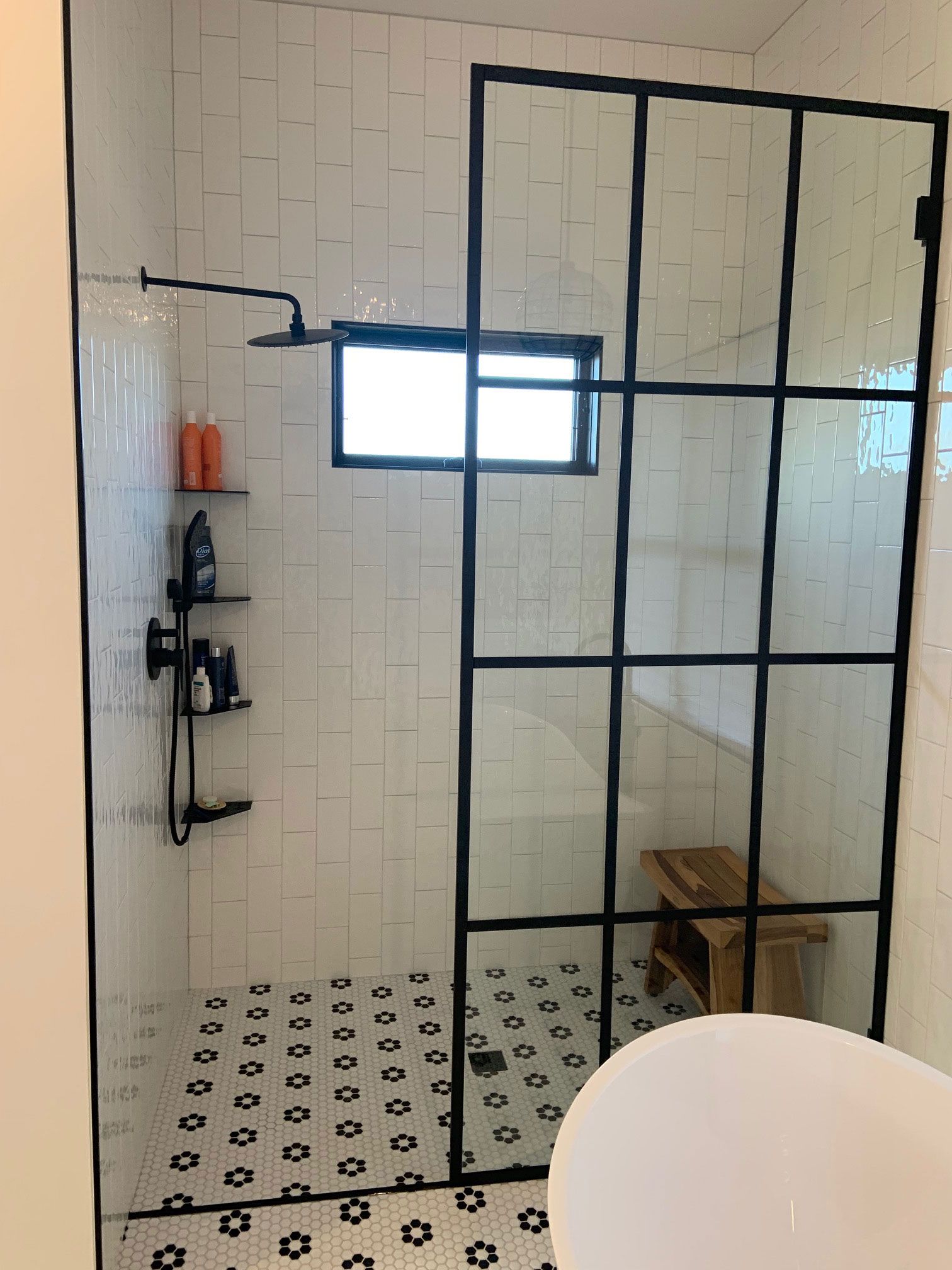 Minimalist Shower — La Crosse, WI — Glass Interiors & Steel