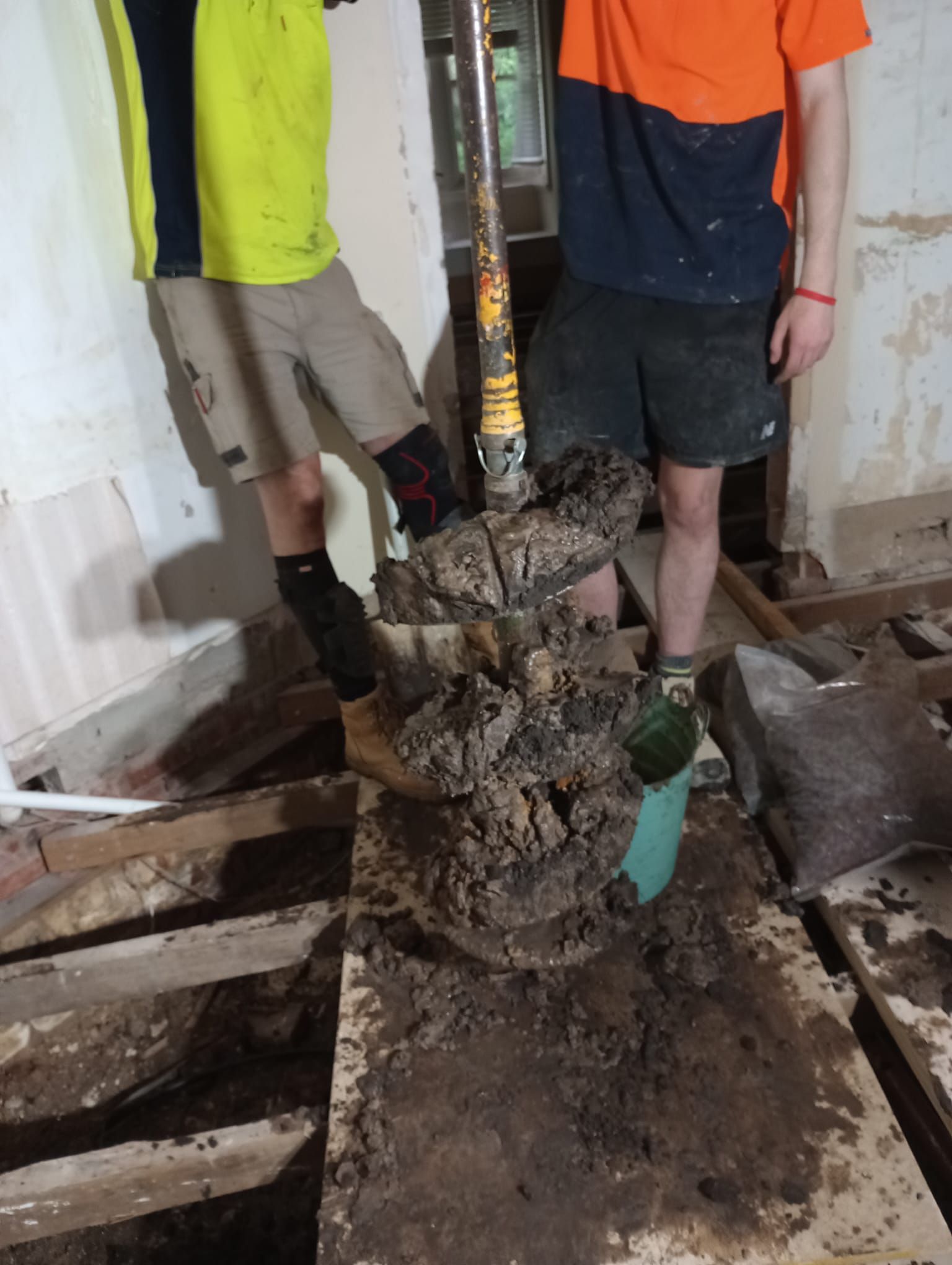 Pumpwell Installation (for flooded subfloor, Malvern Vic)