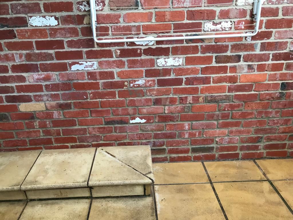 repointing of eroded mortar