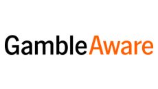 GambleAware logo in black and orange text on a white background