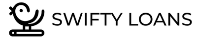 Swifty Loans logo with a stylized black icon and text on a white background