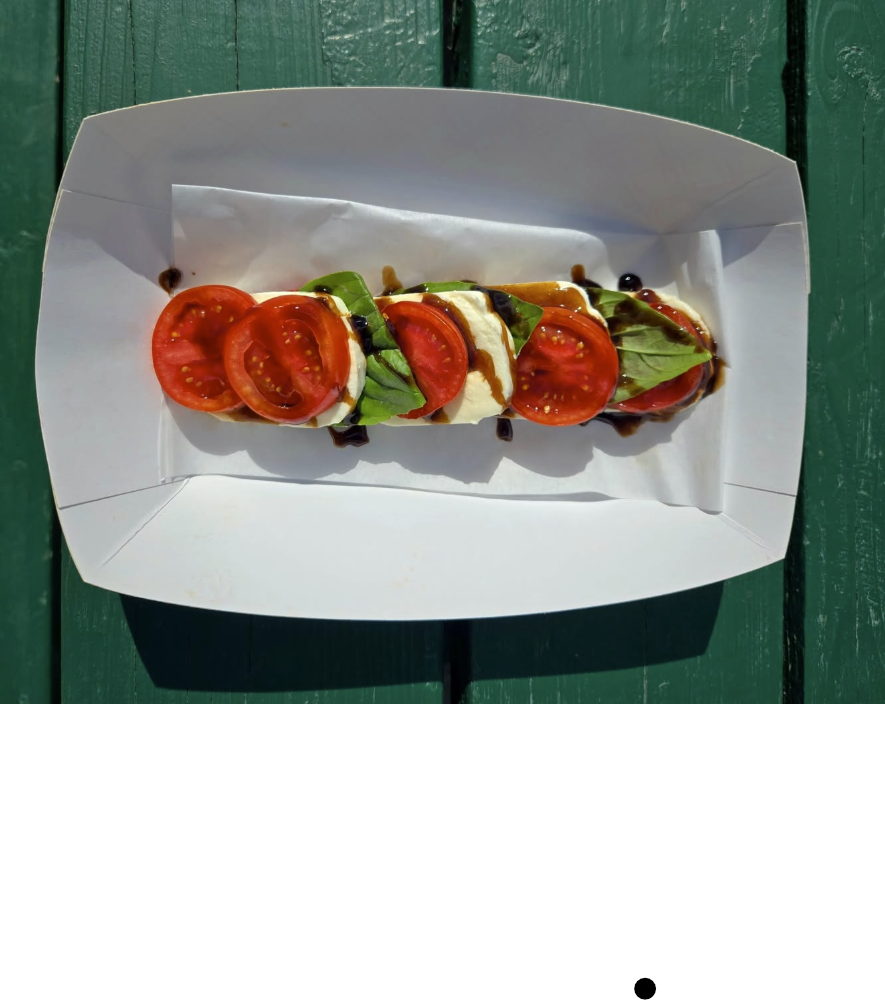 Caprese Salad at Norbrook Farm Brewery, Norfolk.