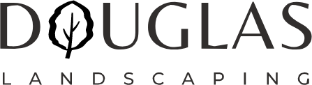 Logo for Douglas Landscaping, featuring the name with the letter 