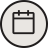 Calendar icon within a circle.