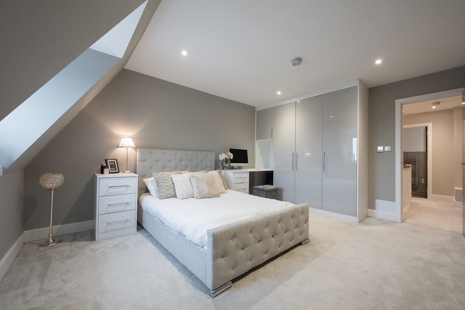 Installed Carpet in a Bedroom