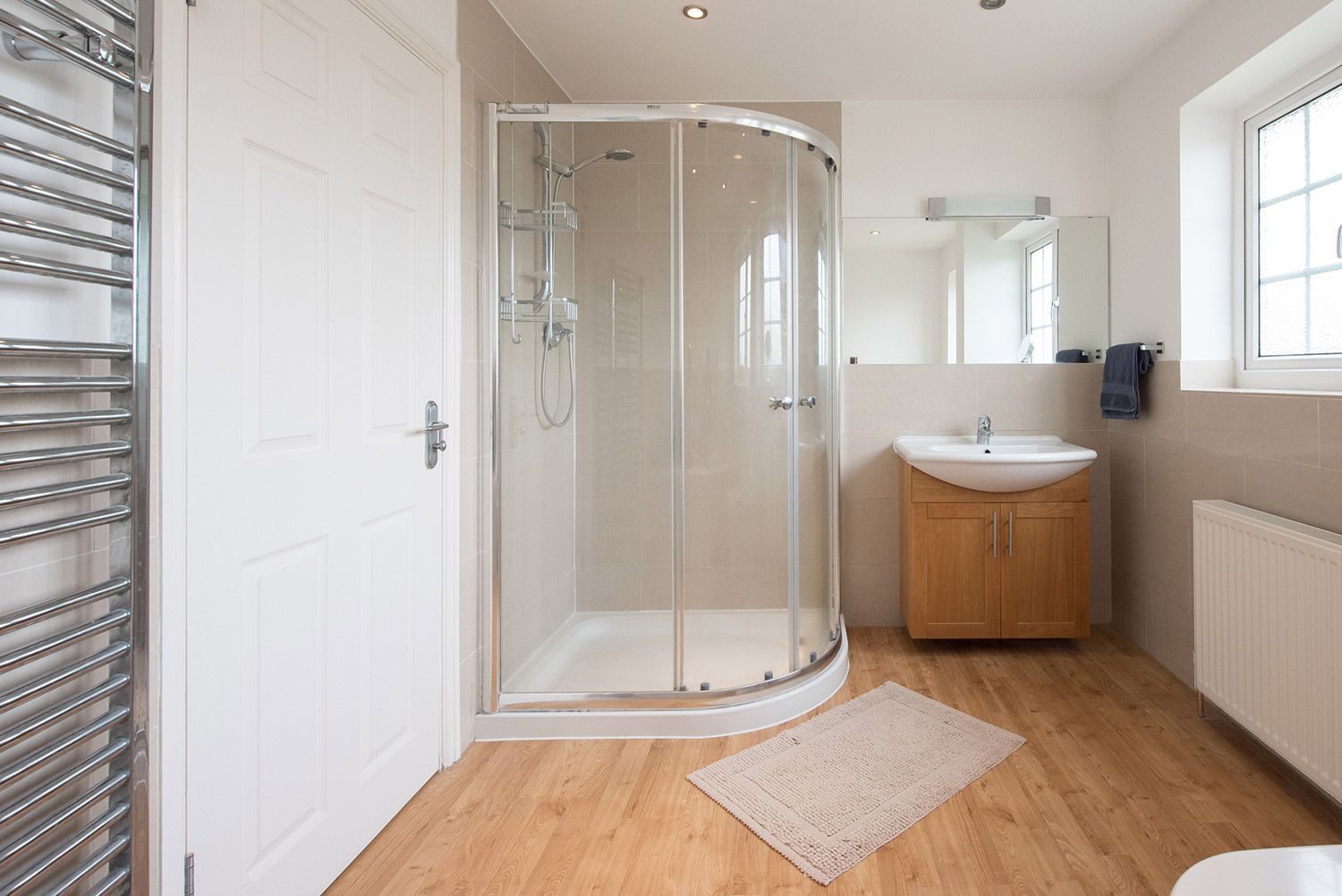 Bathroom with Sheet Vinyl Flooring