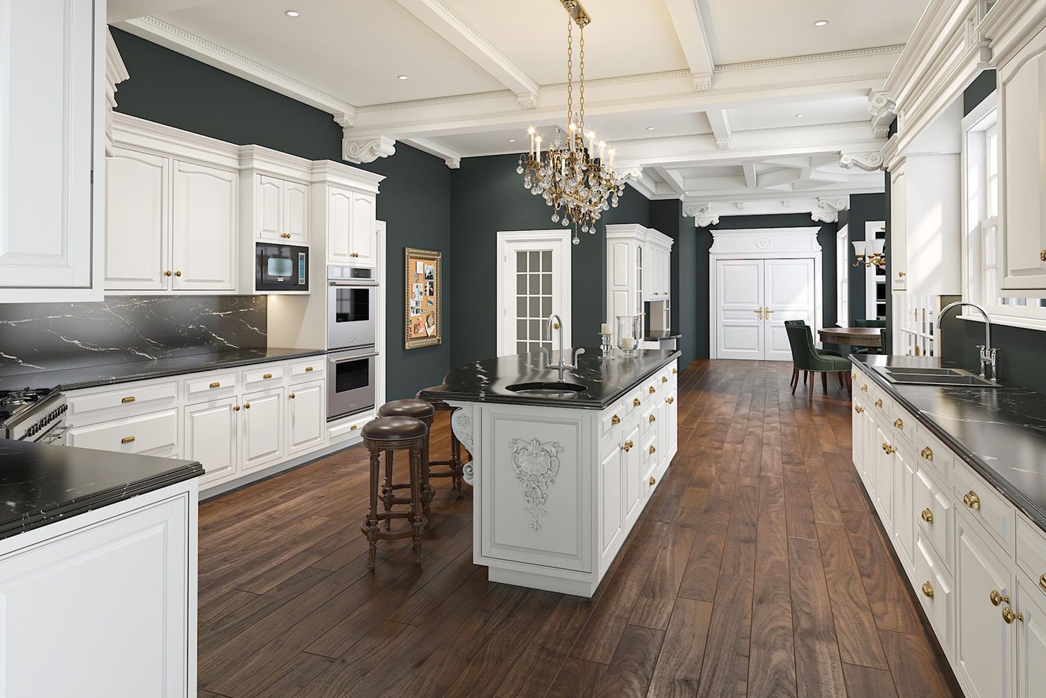 Kitchen Design with Hardwood Flooring