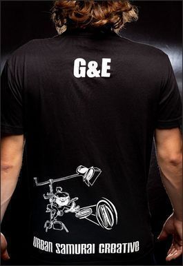 Black t-shirt with 