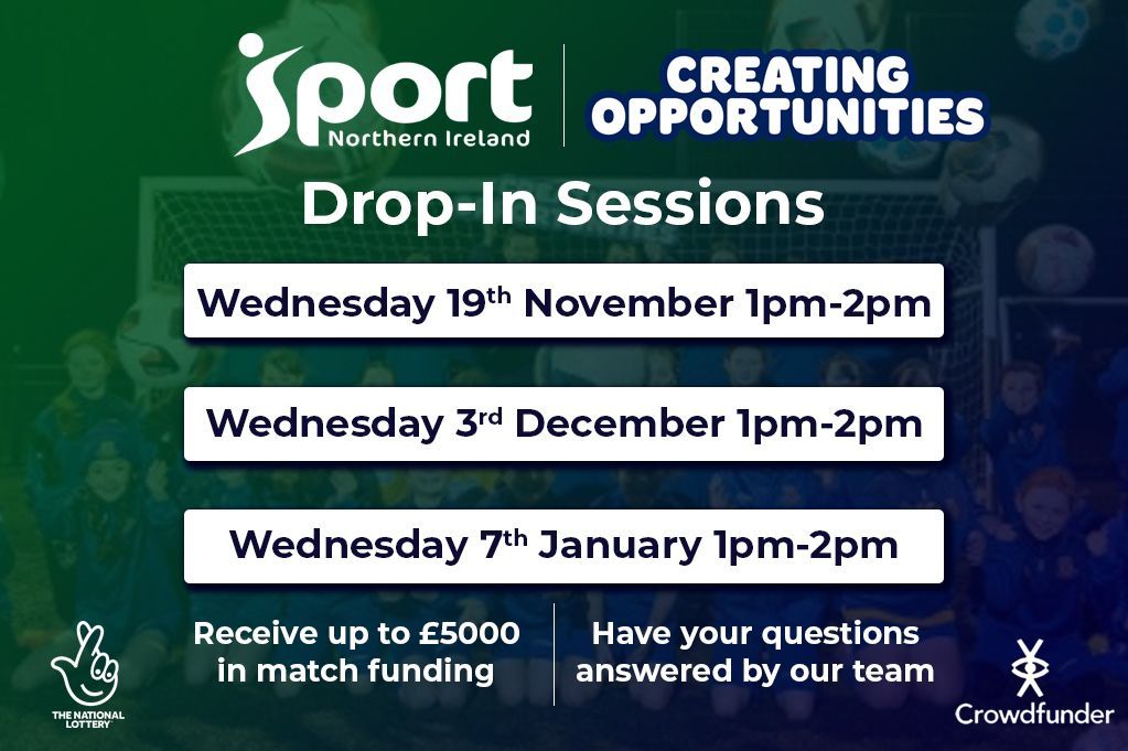 Sport NI Crowdfunder - Creating Opportunities Information Sessions